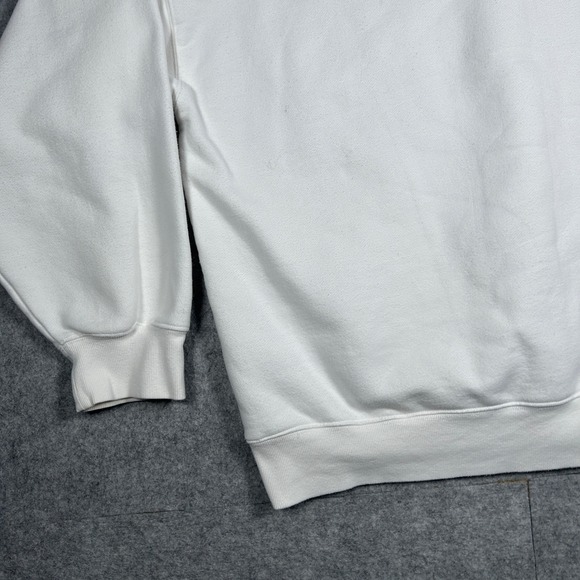 TNA Sweatfleece pullover Polo Sweatshirt Women's XXL 2XL White Cozy Fleece - Picture 15 of 16